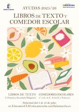 Convocatoria de ayudas Comedores escolares y Libros de texto. Curso 2025/2026